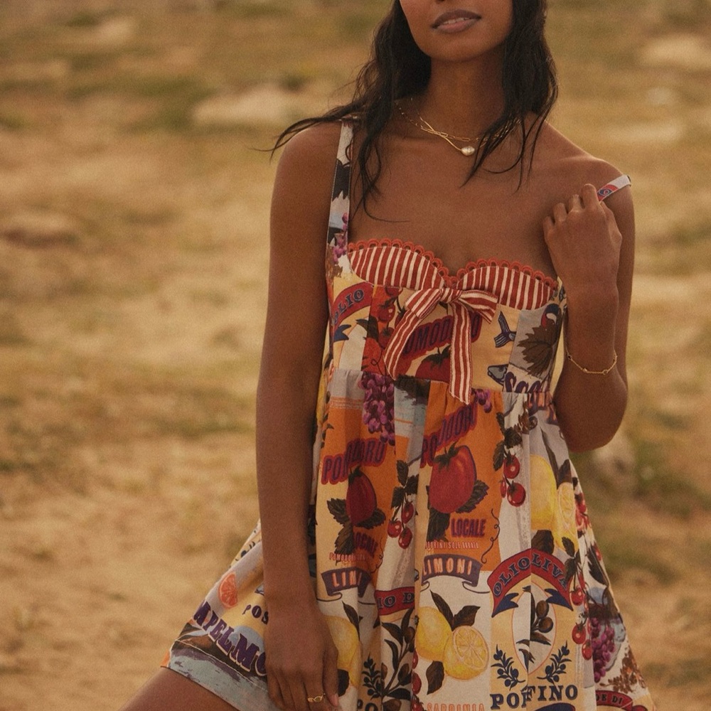 Maeve Layered Bustier Romper Anthropologie